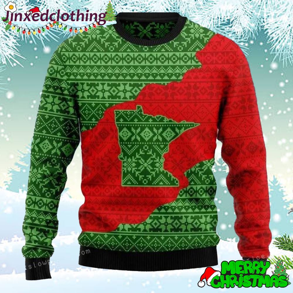 Minnesota Lover Ugly Sweater Christmas Party For Unisex 